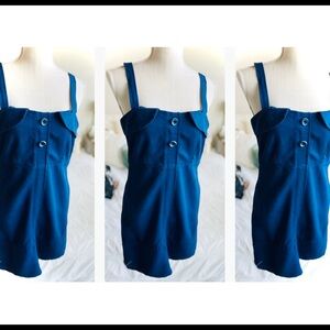 TULLETTE | M | Pin-Up Tank Button Down Zip Retro Urban Outfitters Dress NWOT